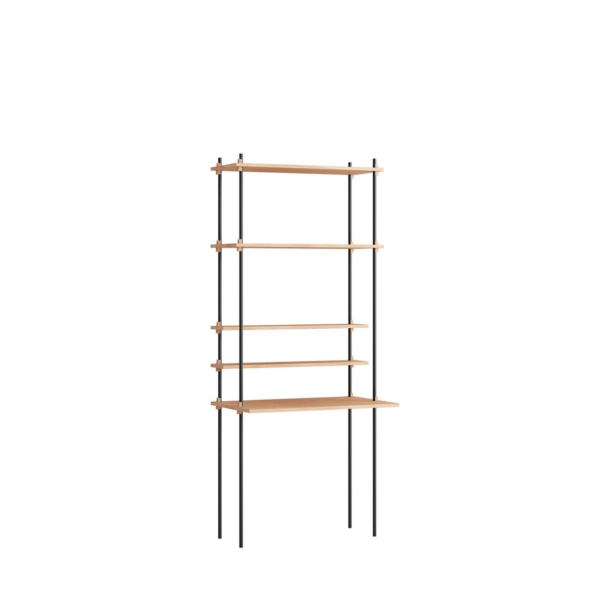 Arbeidshylle Enkel Eik/ Sort