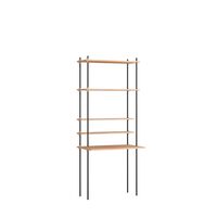 Arbeidshylle Enkel Eik/ Sort