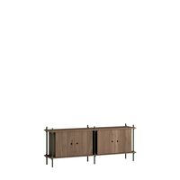 Regal-Sideboard, Geräucherte Eiche/Kiefergrün
