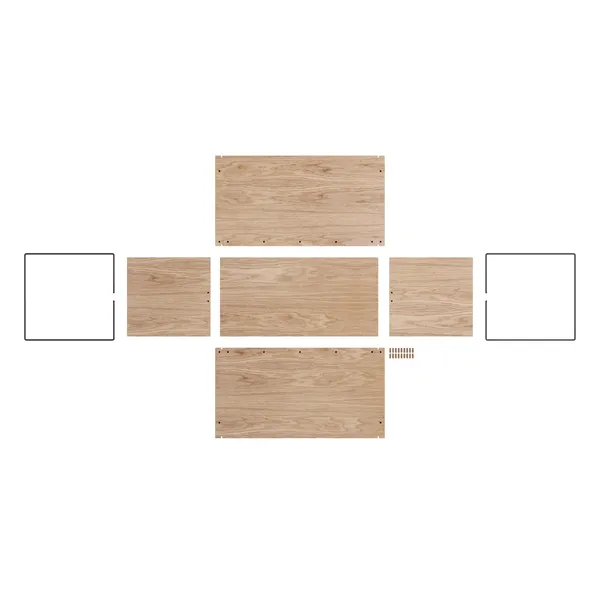 Storage Box Oak/Black