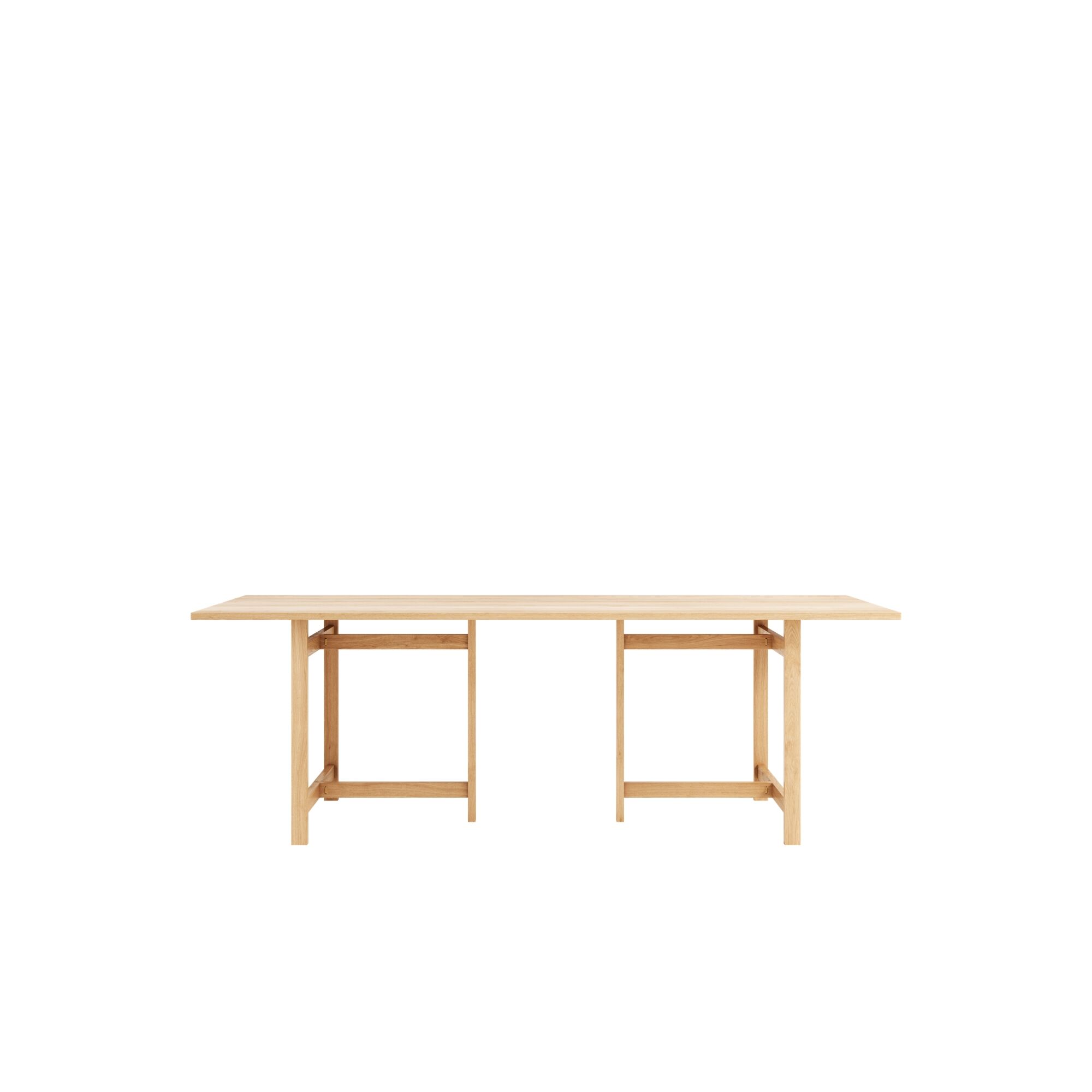 Rectangular Table de Salle à Manger 220x90 Chêne
