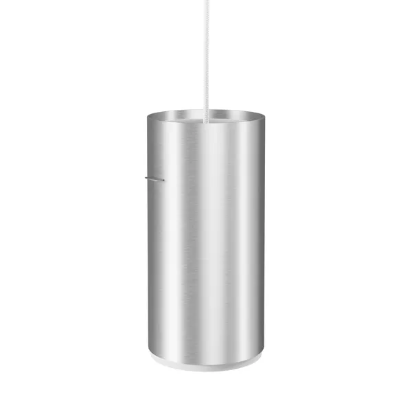 Buisvormige Hanglamp, Groot, Geborsteld Aluminium