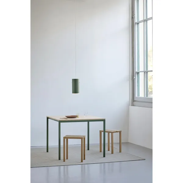 Buisvormige Hanglamp, Groot, Geborsteld Aluminium