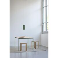 Buisvormige Hanglamp, Groot, Geborsteld Aluminium