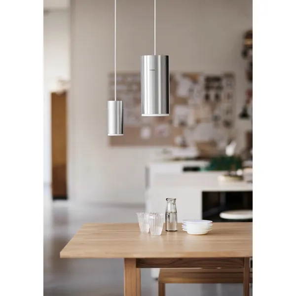 Tube Pendant Small Brushed Aluminum