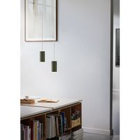 Tube Pendant Small Beige
