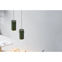 Tube Pendant Small Pine Green