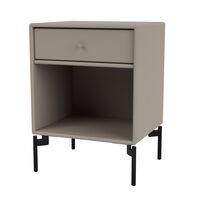 Selection DREAM Bedside Table 141-Truffle/03- Black
