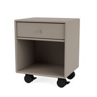 Selection DREAM Bedside Table 141-Truffle/05- Black