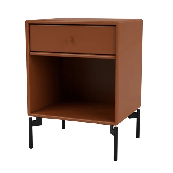 Selection DREAM Bedside Table 146-Hazelnut/03- Black
