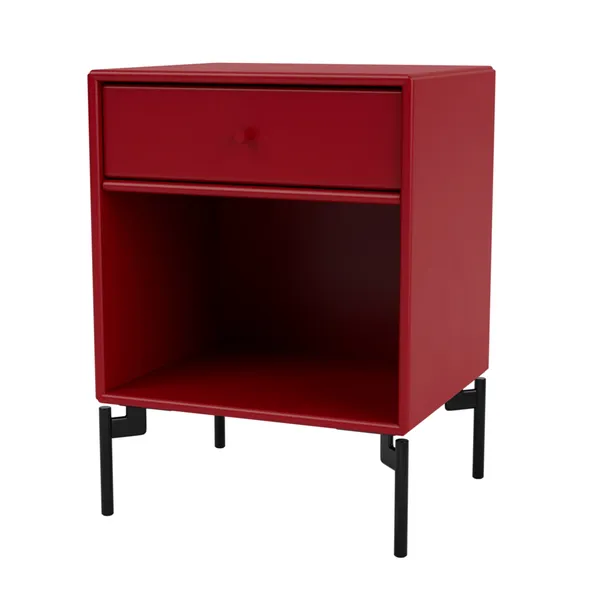 Selection DREAM Bedside Table 165-Beetroot/03- Black