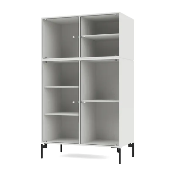 Selection RIPPLE III vitriinikaappi, 01-White/03-Black