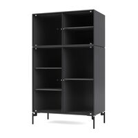 Selection RIPPLE III Vitrine 04-Anthrazit/03- Schwarz