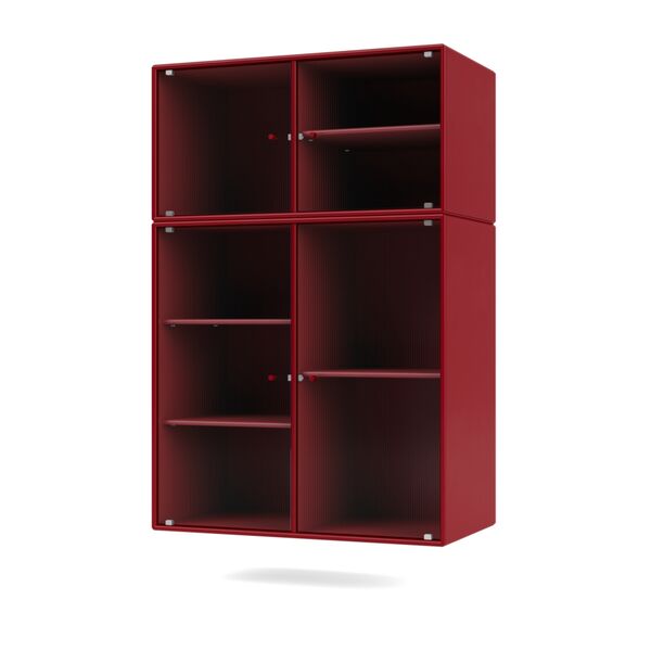 Selection RIPPLE III Display Cabinet 165-Beetroot
