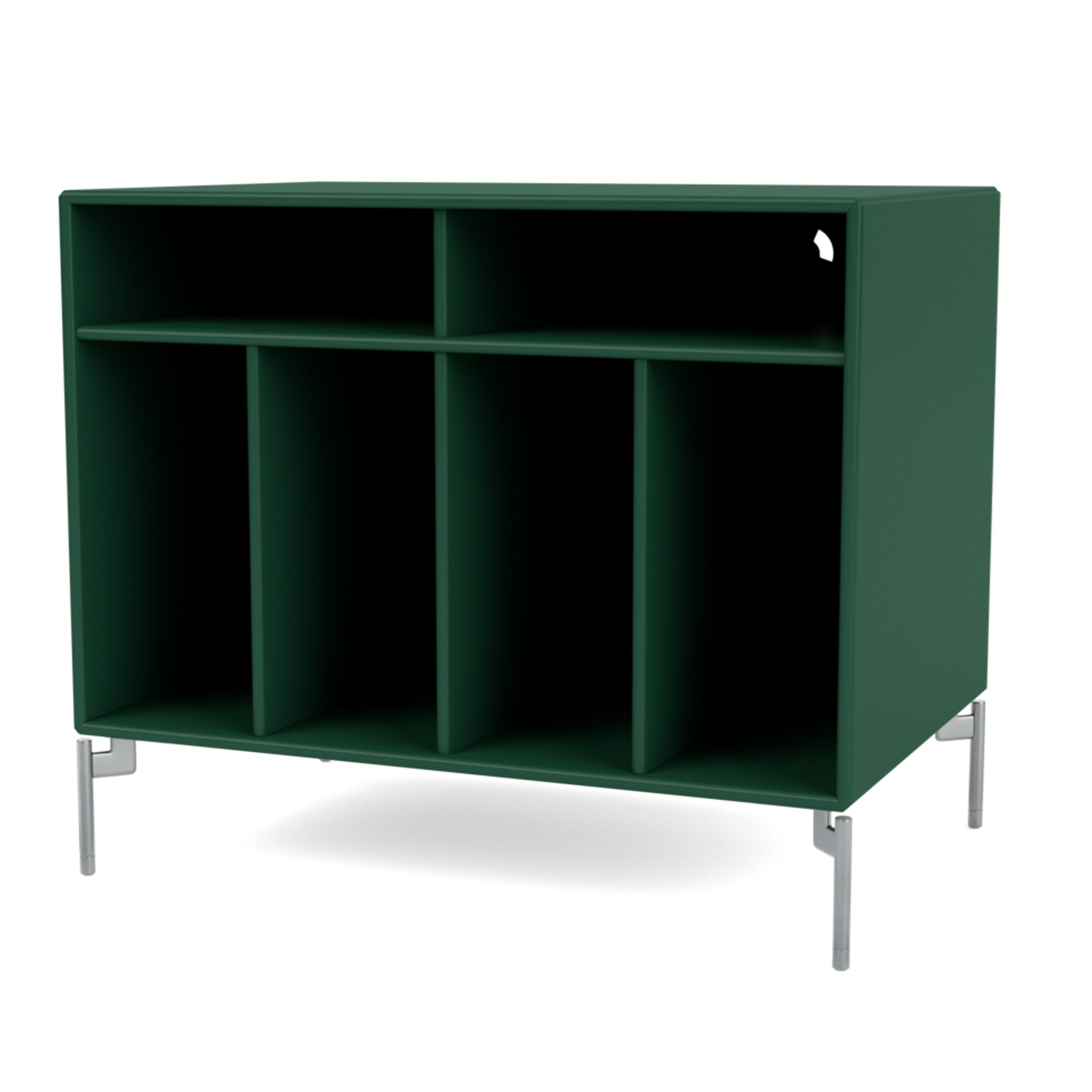 Selection SPIN I Vinylbokhylle 136-furu/01- Krom
