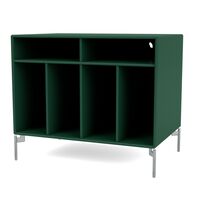 Selection SPIN I Vinyl Bookcase 136-Pine/01- Chrome