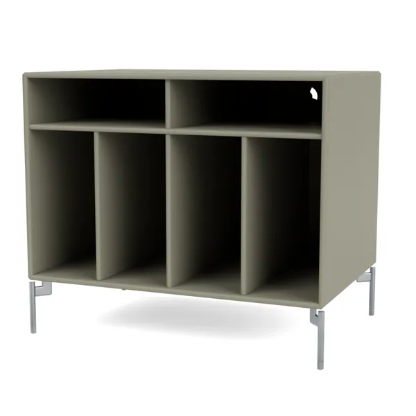 Selection SPIN I Vinyl Shelving 144-Fennel/01- Chrome