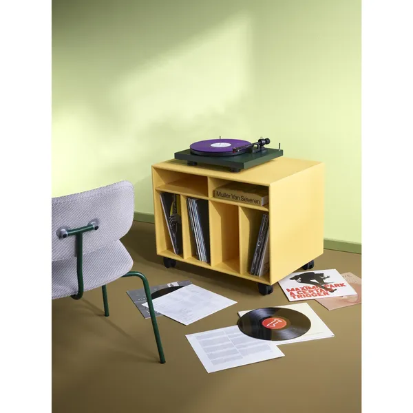 Selection SPIN I Vinyl Shelving 144-Fennel/01- Chrome