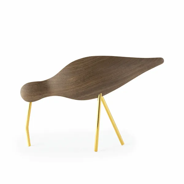 Shorebird Walnut Brass Large