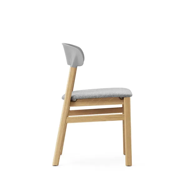 Herit Dining Chair Upholstered Oak/Gray