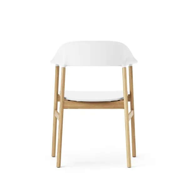 Herit Dining Chair w. Armrest Oak/White