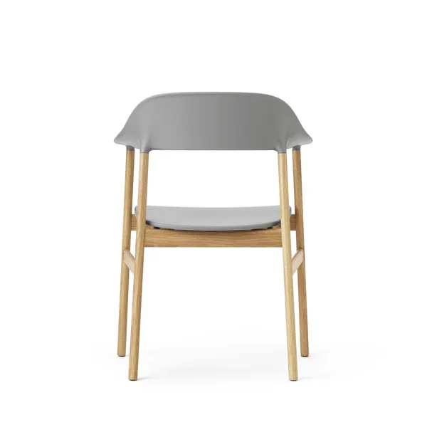 Herit Dining Chair w. Armrest Oak/Gray