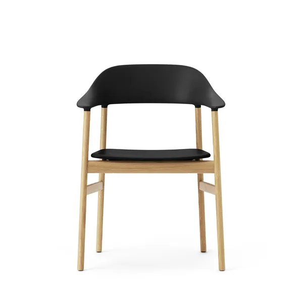Herit Dining Chair w. Armrest Oak/Black