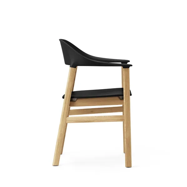 Herit Dining Chair w. Armrest Oak/Black
