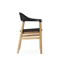 Herit Dining Chair w. Armrest Oak/Black