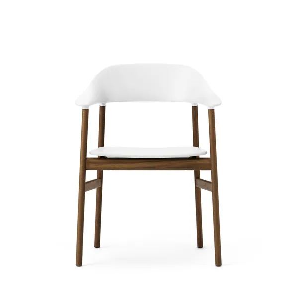 Herit Dining Chair w. Armrests Smoked Oak/White