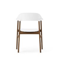 Herit Dining Chair w. Armrests Smoked Oak/White