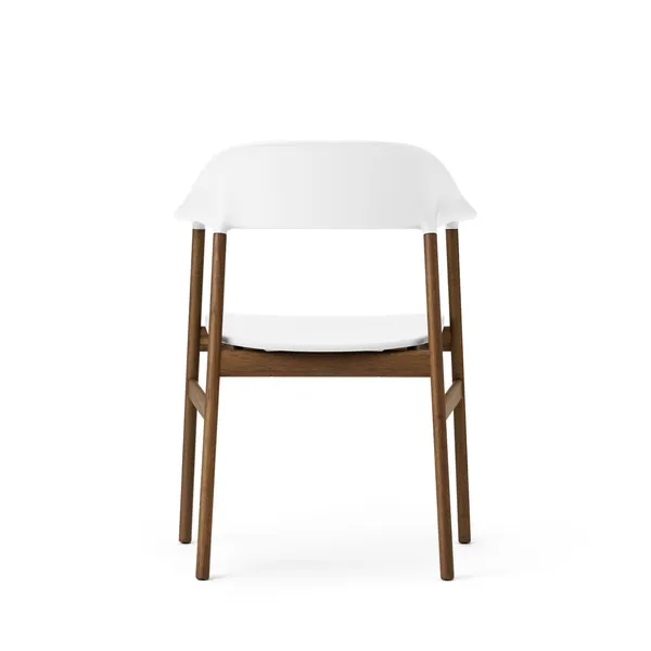 Herit Dining Chair w. Armrests Smoked Oak/White