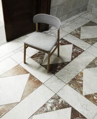 Herit Dining Chair w. Armrests Smoked Oak/White