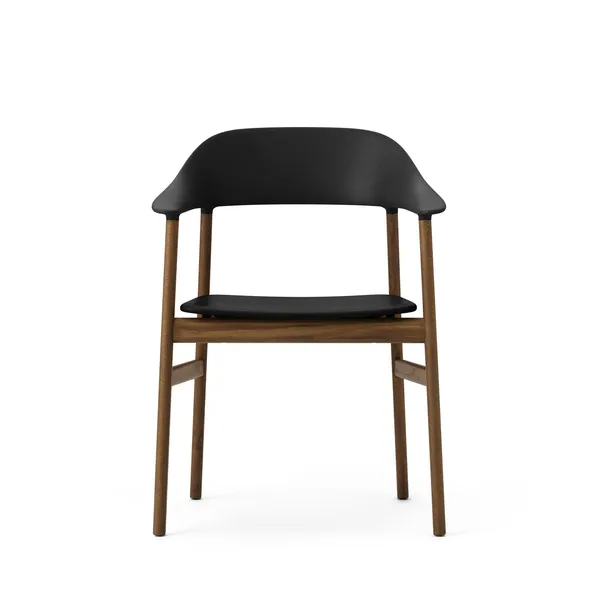 Herit Dining Chair w. Armrests Smoked Oak/Black