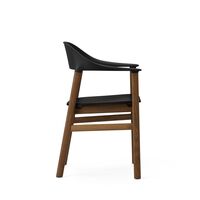 Herit Dining Chair w. Armrests Smoked Oak/Black