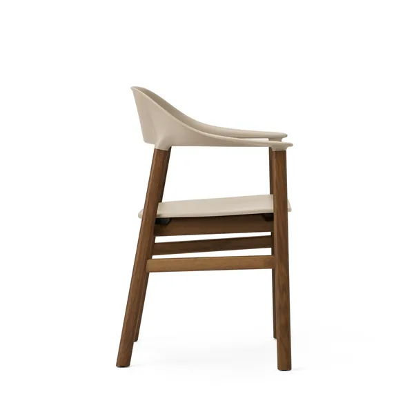 Herit Dining Chair w. Armrests Smoked Oak/Sand