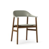 Herit Dining Chair w. Armrests Smoked Oak/Dusty Green