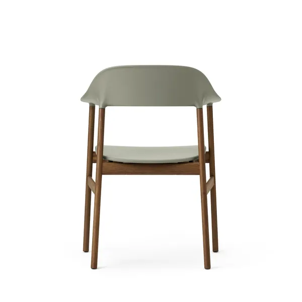 Herit Dining Chair w. Armrests Smoked Oak/Dusty Green