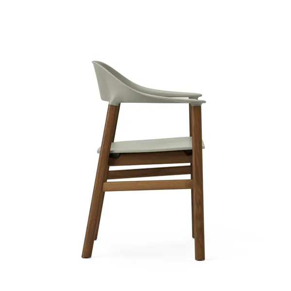 Herit Dining Chair w. Armrests Smoked Oak/Dusty Green