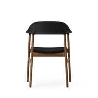 Herit Dining Chair w. Armrests Upholstered Smoked Oak/Black