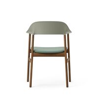 Herit Dining Chair w. Armrests Upholstered Smoked Oak/Dusty Green