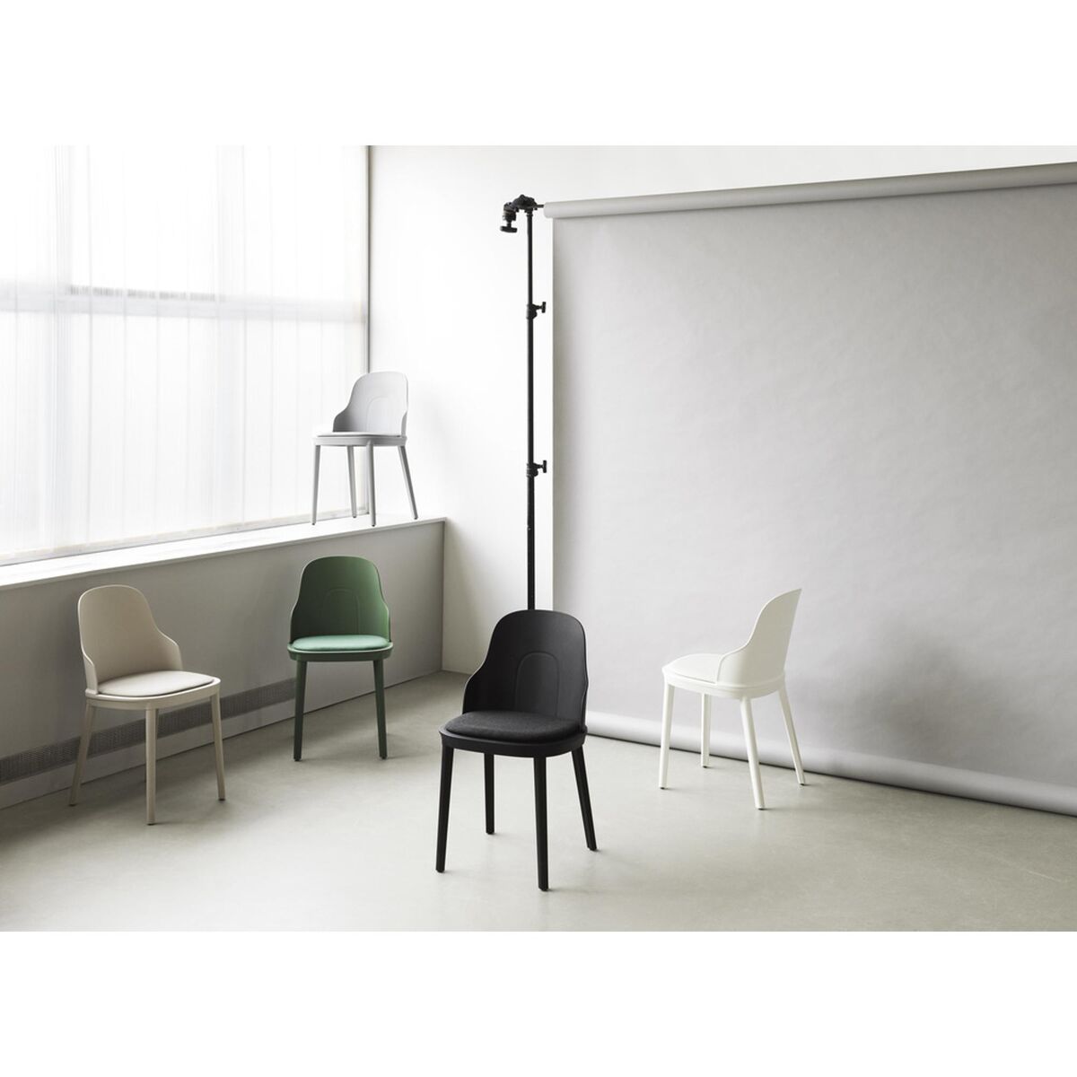 Allez Dining Chair Canvas Upholstered Park Green