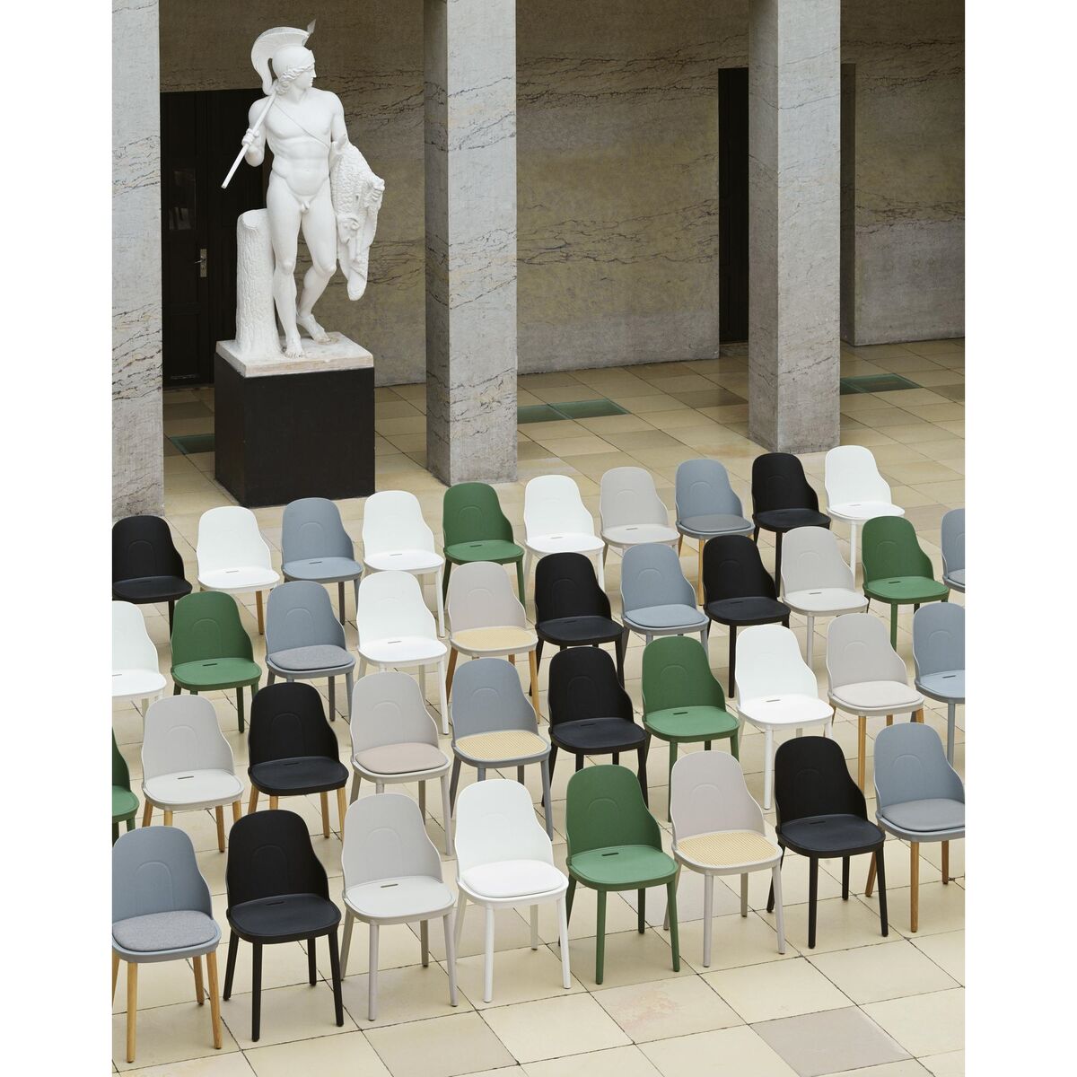 Allez Dining Chair Canvas Upholstered Park Green