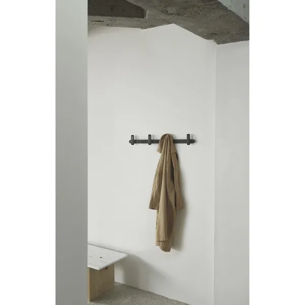 Hoop Coat Rack Black