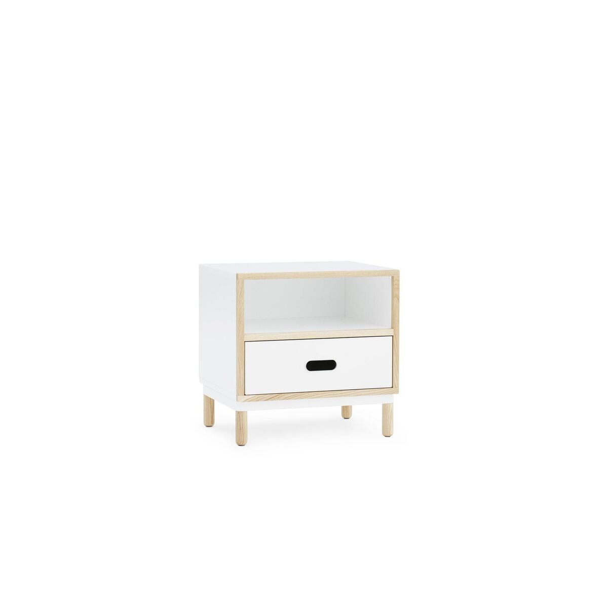 Kabino Bedside Table White