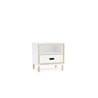 Kabino Bedside Table White