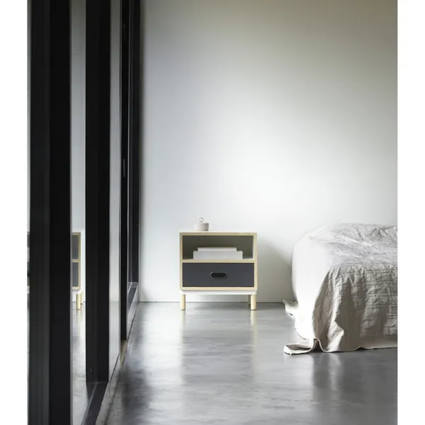 Kabino Bedside Table White
