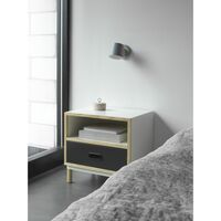 Kabino Bedside Table White