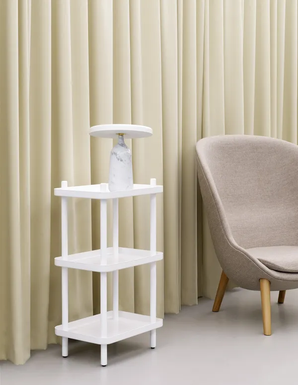 Block Bookcase White
