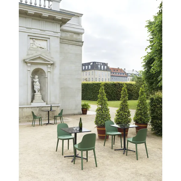 Allez Café Table 4L 70 x 70 cm Black Marble
